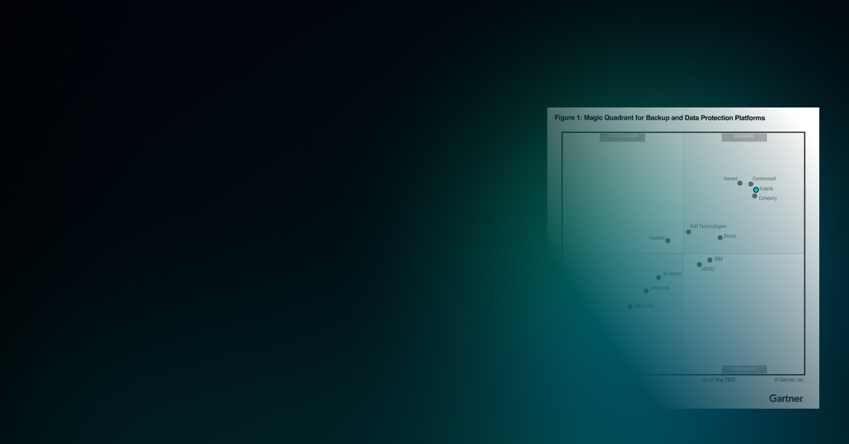 RubrikRecognizedasaLeaderintheGartner®MagicQuadrant™2025
